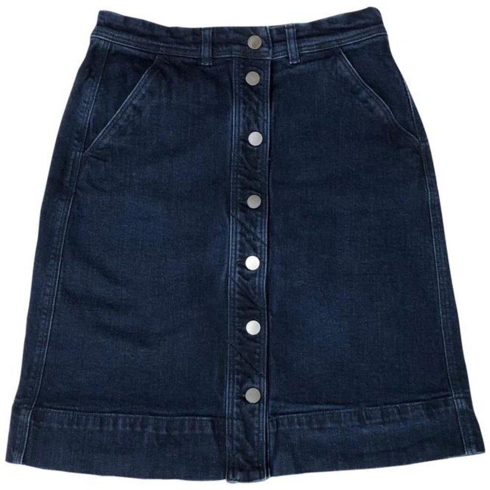 Ann Taylor Dark Wash Denim Skirt